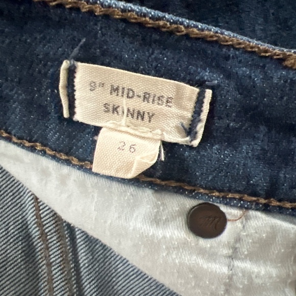 Madewell 9” mid rise skinny - Picture 3 of 4
